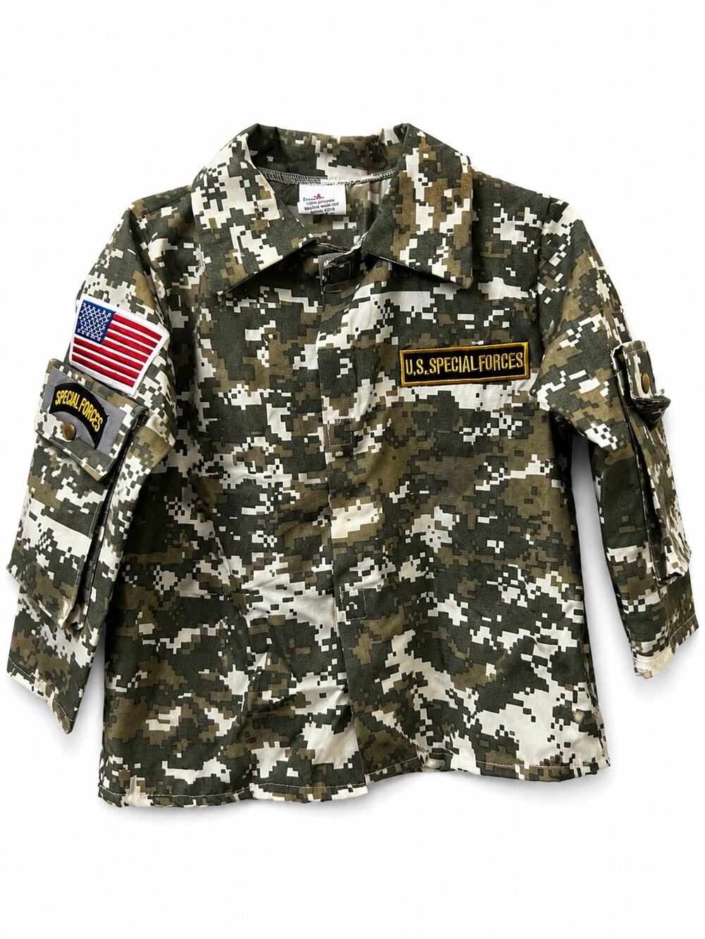 Dress Up America Toddler U.S. Special Forces Military Costume Shirt Camo 12/24mo